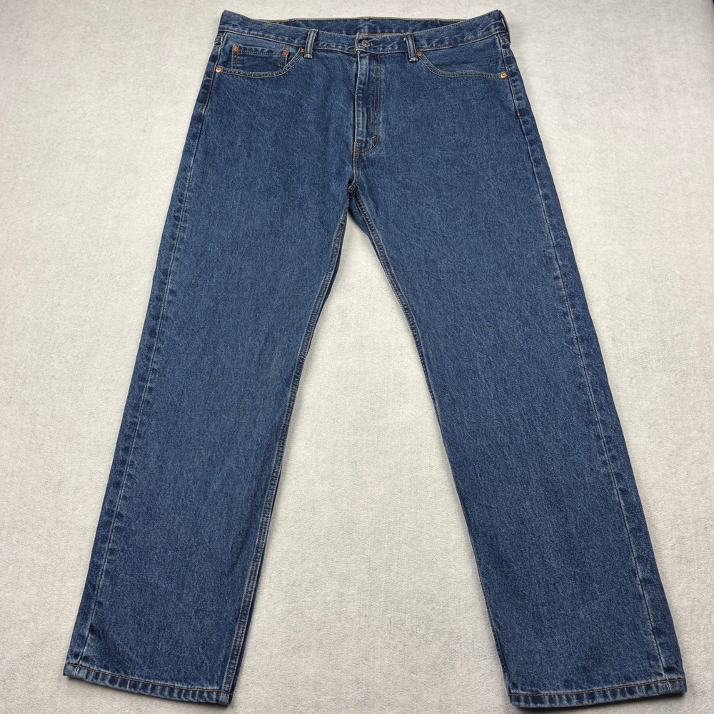 Levis 505 Jeans Mens 40x32 Blue Regular Fit Straight Leg Denim 100 Cotton Pants
